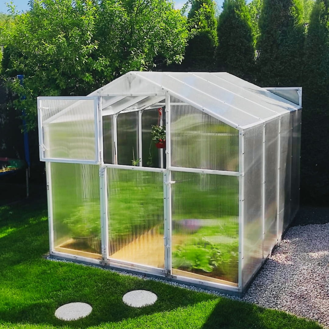 Szklarnia z Poliwęglanu 210×271 6m Ogrodowa - Trwała, Estetyczna i Praktyczna - obrazek 6