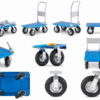 Wózek platformowy transportowy magazynowy 450kg HIGHER - obrazek 4