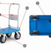 Wózek platformowy transportowy magazynowy 450kg HIGHER - obrazek 6