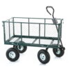 Wózek ogrodowy transportowy z siatką HIGHER 450 + plandeka - obrazek 8