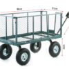Wózek ogrodowy transportowy z siatką HIGHER 450 + plandeka - obrazek 3
