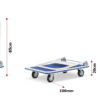 Wózek platformowy magazynowy transportowy HIGHER 300kg PL-PH300 - obrazek 20
