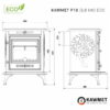 Piec kominek żeliwny KAWMET P10 6,8kW EkoProjekt - obrazek 4