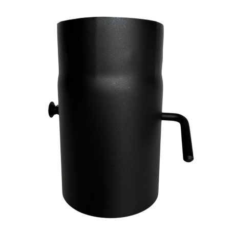 Czarny szyber z krótką rączką fi130mm grubość 2mm