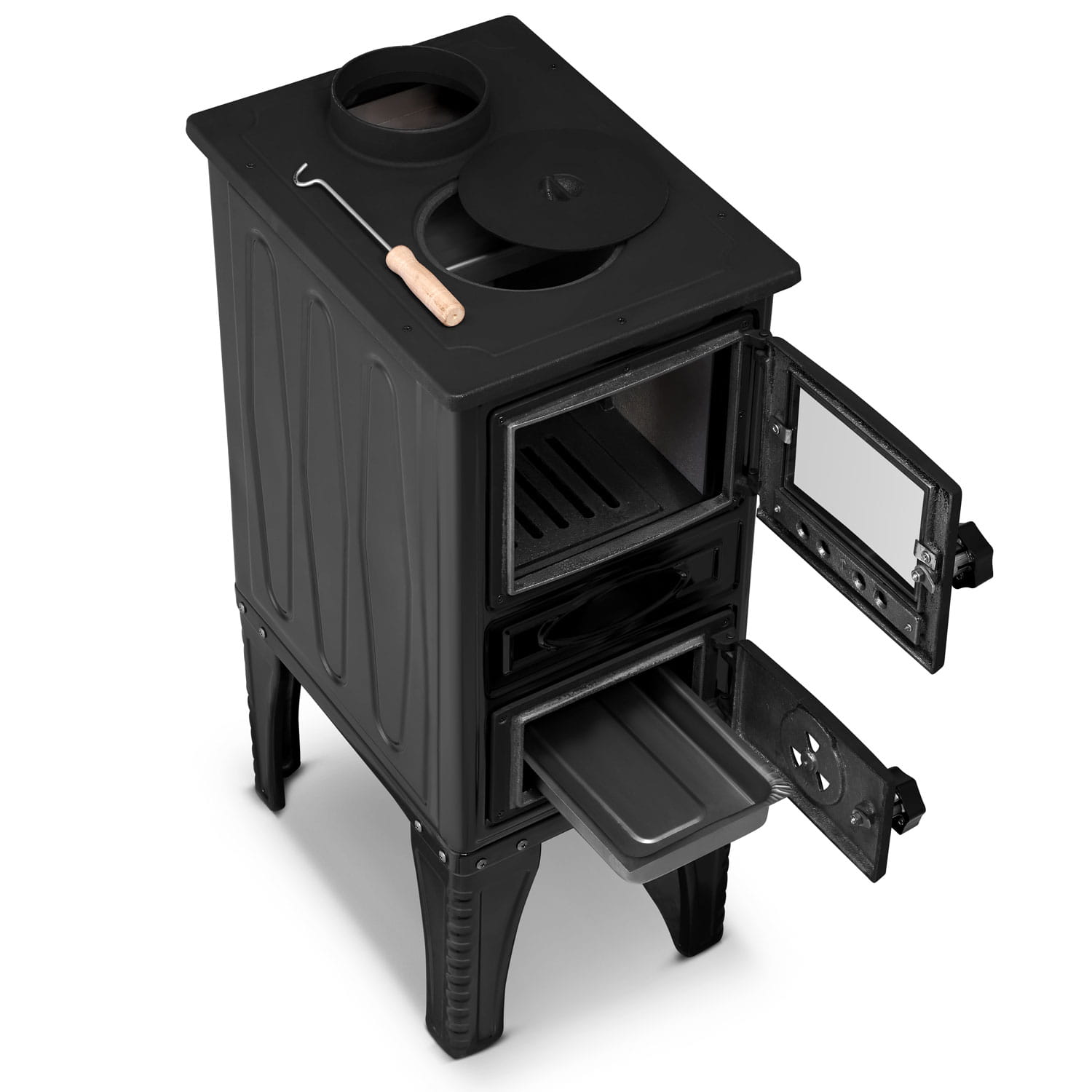 Piec koza kominek żeliwny SIGMA 304G z fajerką 9kW - obrazek 3