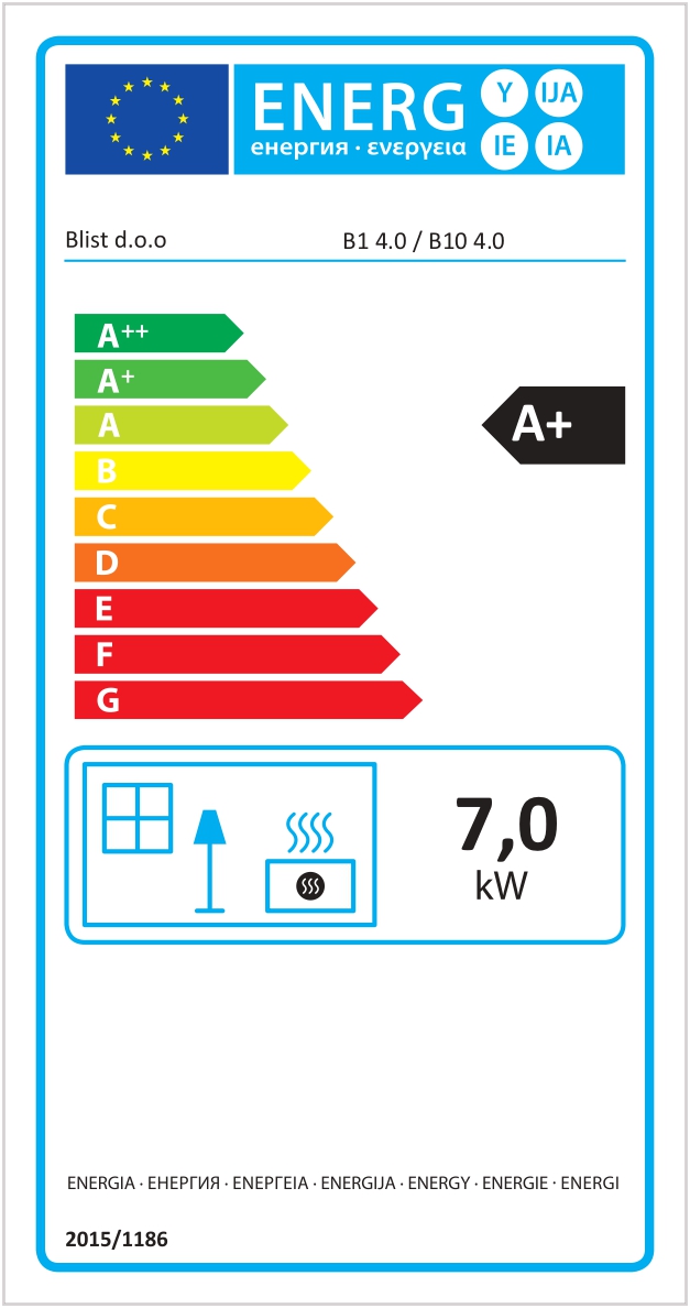 Piec Kominek Wolnostojący Stalowy Koza BLIST B1E 4.0 9kW EKOPROJEKT - obrazek 7